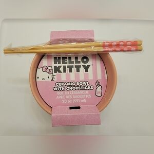 Hello Kitty Ramen Bowl with Chopsticks